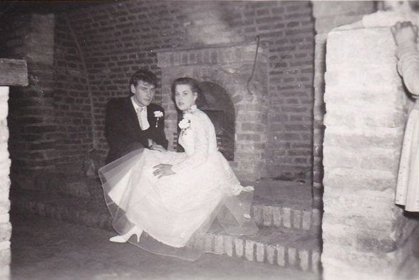 Pareja que se casó en 1958 en la Commanderie van Sint Jan en Nimega